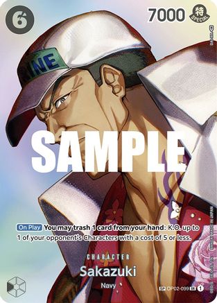 Sakazuki (SP) - OP02-099 - Super Rare available at 401 Games Canada