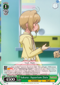 Sakura: Aquarium Date - CCS/WX01-E040 - Uncommon available at 401 Games Canada