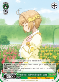 Sakura: Befriending the Card - CCS/WX01-E042 - Uncommon available at 401 Games Canada