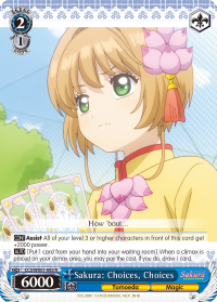 Sakura: Choices, Choices - CCS/WX01-E083 - Rare available at 401 Games Canada