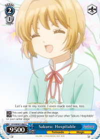 Sakura: Hospitable - CCS/WX01-E088 - Uncommon available at 401 Games Canada