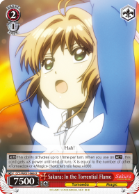 Sakura: In the Torrential Flame - CCS/WX01-E066 - Uncommon available at 401 Games Canada