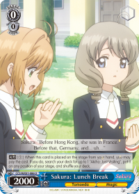 Sakura: Lunch Break - CCS/WX01-E086 - Uncommon available at 401 Games Canada