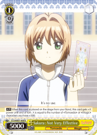 Sakura: Not Very Effective - CCS/WX01-E008 - Rare available at 401 Games Canada