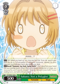 Sakura: Not a Polyglot - CCS/WX01-E044 - Common available at 401 Games Canada