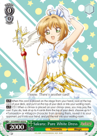 Sakura: Pure White Dress - CCS/WX01-E035 - Rare available at 401 Games Canada