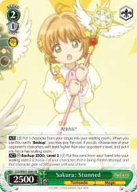 Sakura: Stunned - CCS/WX01-E036S - Super Rare available at 401 Games Canada