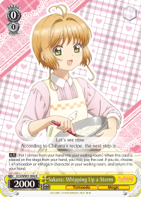 Sakura: Whipping Up a Storm - CCS/WX01-E006 - Rare available at 401 Games Canada