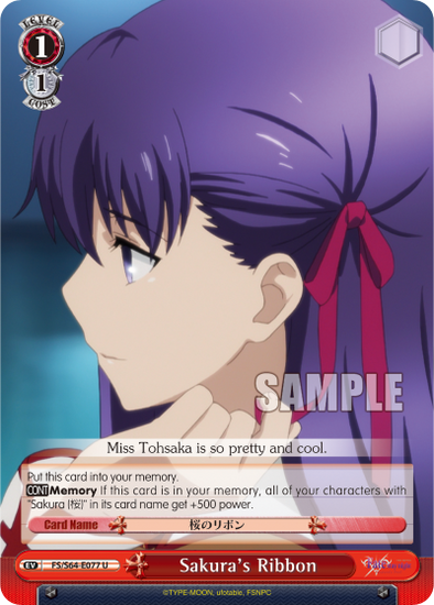 Sakura's Ribbon - FS/S64-E077 - Uncommon available at 401 Games Canada