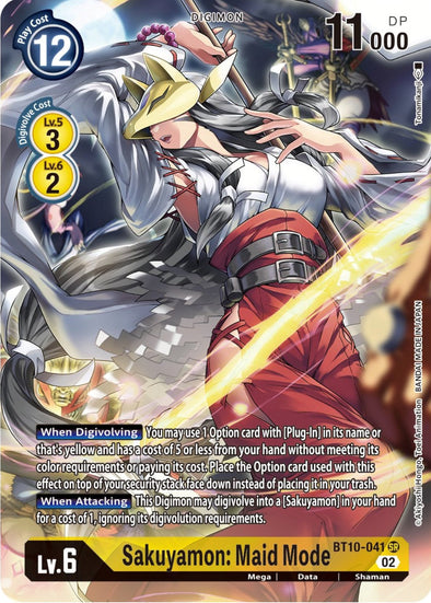 Sakuyamon: Maid Mode (Alternate Art) - BT10-041 - Super Rare available at 401 Games Canada