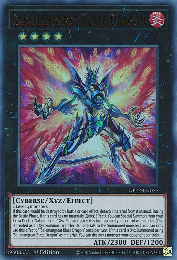 Salamangreat Blaze Dragon - GFP2-EN025 - Ultra Rare - 1st Edition available at 401 Games Canada