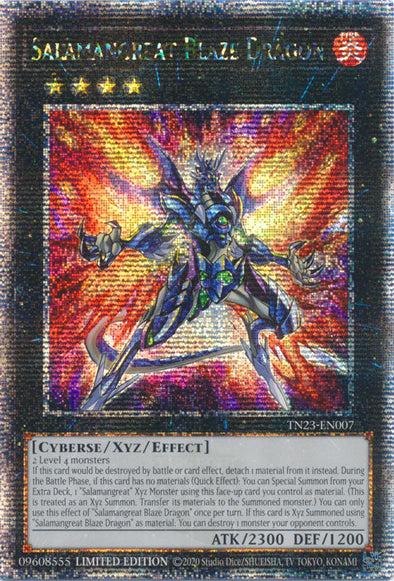 Salamangreat Blaze Dragon - TN23-EN007 - Quarter Century Secret Rare - Limited Edition available at 401 Games Canada