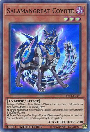 Salamangreat Coyote - RIRA-ENSE1 - Super Rare - Limited Edition available at 401 Games Canada
