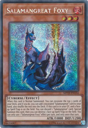 Salamangreat Foxy - MP19-EN154 - Prismatic Secret Rare - Unlimited available at 401 Games Canada