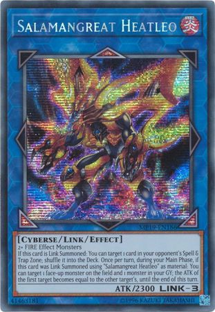 Salamangreat Heatleo - MP19-EN186 - Prismatic Secret Rare - Unlimited available at 401 Games Canada