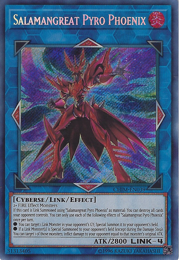 Salamangreat Pyro Phoenix - CHIM-EN039 - Secret Rare - Unlimited available at 401 Games Canada