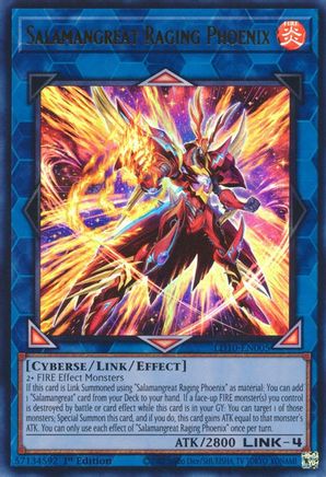 Salamangreat Raging Phoenix - LD10-EN005 - Ultra Rare - 1st Edition available at 401 Games Canada