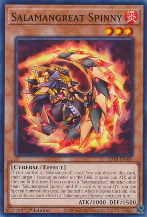 Salamangreat Spinny - LD10-EN009 - Common - 1st Edition available at 401 Games Canada