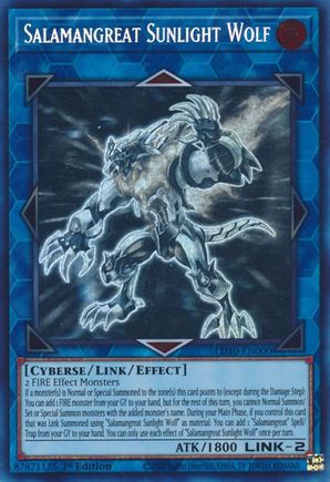 Salamangreat Sunlight Wolf - LD10-EN000 - Ghost Rare - 1st Edition available at 401 Games Canada