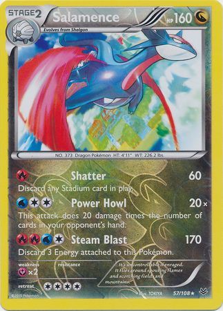 Salamence - 57/108 - Holo Rare - Reverse Holo available at 401 Games Canada