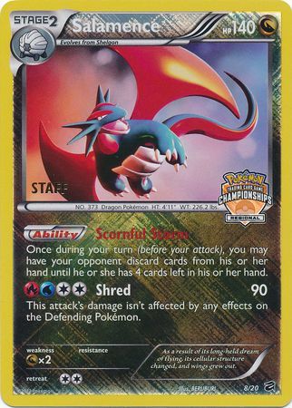 Salamence - 8/20 - Promo (Staff Regional Championships 2013-14) available at 401 Games Canada