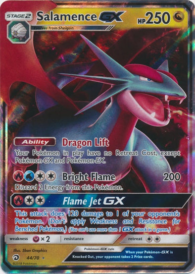 Salamence GX - 44/70 - Ultra Rare available at 401 Games Canada