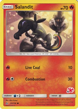 Salandit (#18 Charizard Stamped) - 025/156 - Promo available at 401 Games Canada