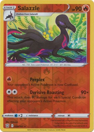 Salazzle - 028/163 - Rare - Reverse Holo available at 401 Games Canada