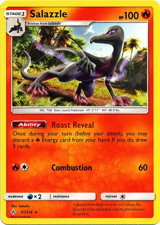 Salazzle - 31/214 - Rare available at 401 Games Canada