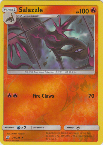 Salazzle - 34/236 - Rare - Reverse Holo available at 401 Games Canada