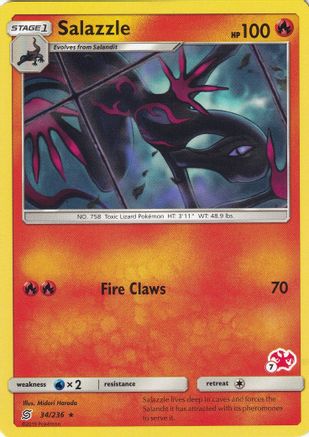 Salazzle (#7 Charizard Stamped) - 034/236 - Promo available at 401 Games Canada