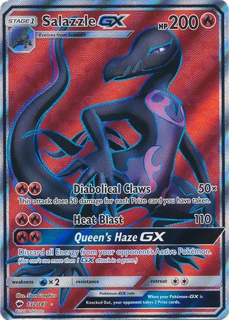 Salazzle GX - 132/147 - Full Art Ultra Rare available at 401 Games Canada