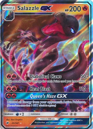 Salazzle GX - 25/147 - Ultra Rare available at 401 Games Canada