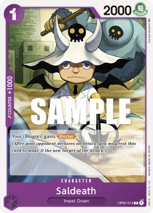 Saldeath - OP02-074 - Common available at 401 Games Canada