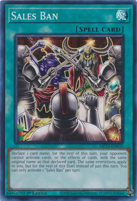 Sales Ban - MP23-EN035 - Super Rare - 1st Edition available at 401 Games Canada