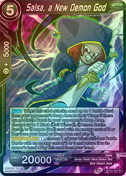 Salsa, a New Demon God - BT12-147 - Rare (FOIL) available at 401 Games Canada