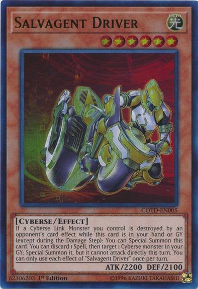 Salvagent Driver - COTD-EN005 - Ultra Rare - 1st Edition available at 401 Games Canada