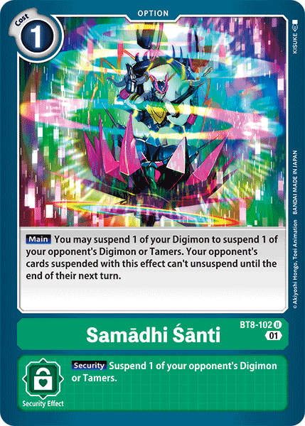 Samadhi Santi - BT8-102 - Uncommon available at 401 Games Canada