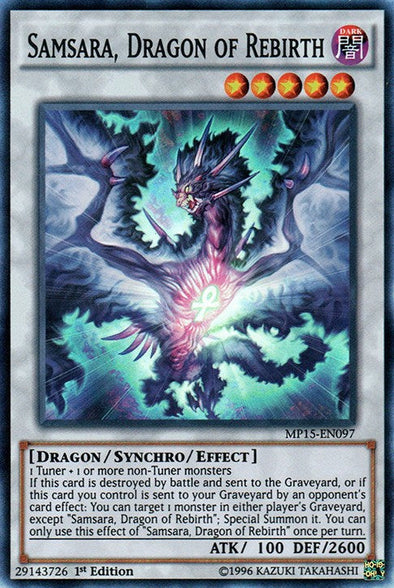 Samsara, Dragon of Rebirth - MP15-EN097 - Super Rare - 1st Edition available at 401 Games Canada