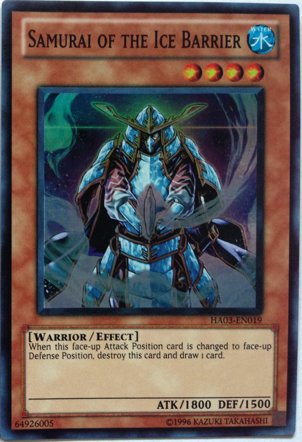 Samurai of the Ice Barrier - HA03-EN019 - Super Rare - Unlimited available at 401 Games Canada