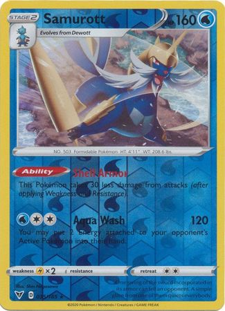 Samurott - 035/185 - Rare - Reverse Holo available at 401 Games Canada