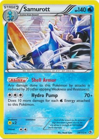 Samurott - 39/113 - Holo Rare available at 401 Games Canada