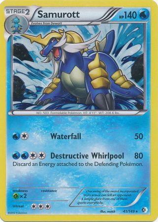 Samurott - 41/149 - Alternate Holo - Promo available at 401 Games Canada