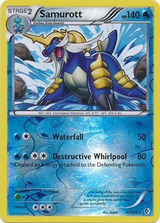 Samurott - 41/149 - Holo Rare - Reverse Holo available at 401 Games Canada