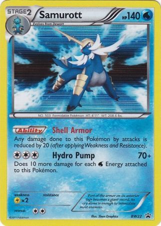 Samurott - BW22 - Holo Promo available at 401 Games Canada