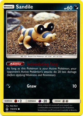 Sandile - 113/214 - Common available at 401 Games Canada