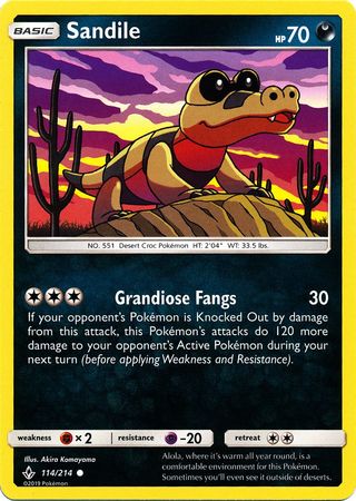 Sandile - 114/214 - Common available at 401 Games Canada