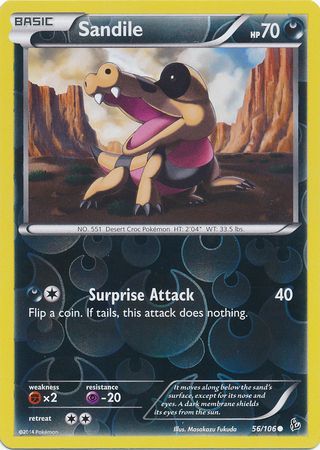 Sandile - 56/106 - Common - Reverse Holo available at 401 Games Canada