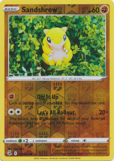 Sandshrew - 131/264 - Common - Reverse Holo available at 401 Games Canada