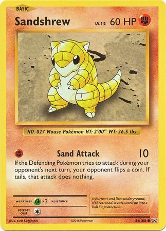 Sandshrew - 54/108 - Common available at 401 Games Canada